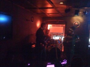 Me jamming with the house Istanbul band.